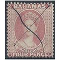 Bahamas 1863 SG36 4d Dull Rose Good/Fine Used F...