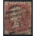 1858 SG43 1d Red Plate 190 Good/Fine Used Check...