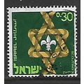 ISRAEL 1968 JEWISH SCOUT MOVEMENT 30a SCOUT BAD...