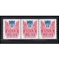 CVP33 41c Shield Very Fine MNH Strip of 3 PA5353