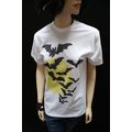 Bats Goth Horror T shirt White Unisex Grunge Ps...