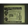 1936 10-X Skeet and Trap Jacket and Shooting Glove Ad - F.C. Ness Ad