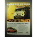 1987 Mitsubishi Montero Truck Ad - Drive Paris to Dakar