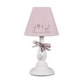Tischlampe ROMANTIC HOME rosa weiß im Landhauss...