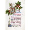 Song Postcard Many Blessings Christmas.. Holly