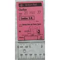 1977 ticket British Rail Charlton to London S.R.