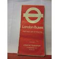 LONDON BUSES, map & routes 1973 by Transport of...
