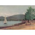 Jean Baptiste Corot The Lake Of Geneva Painting...