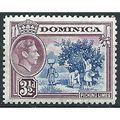 Dominica 1947 SG104a 3 1/2d Ultramrine & Purple...