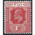 Fiji 1908 SG119 1d Red Mounted Mint .. ..