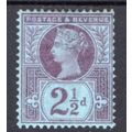 Sg201 2 1/2d purple/blue fine mounted mint (B148)