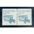 2123 3.4c School Bus Fine MNH Dry Gum CNP Right...