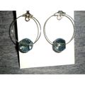 Stunning 128 faceted large AB crystal glass dru...
