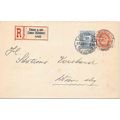 Hungary 1897 Postal sta. REGISTERED Zimony, Kol...