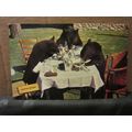 3 BLACK BEARS, CANADA used vintage postcard dat...