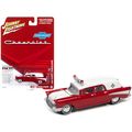 1957 Chevrolet Ambulance Kosmos Red and White w...