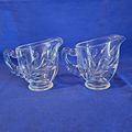 Vintage Lot 2 Indiana Glass WILLOW CLEAR 1008 C...