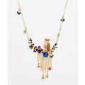 LES NEREIDES PARIS Gold Plated Owl Pendant Neck...