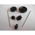 PACK OF 5 MINATURE PULLEYS AND 2MM SHAFTS FOR M...