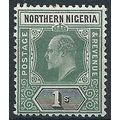 Northern Nigeria 1902 SG16 1/- Green & Black Mo...