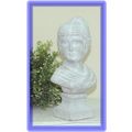 Deko-Büste,schöne Frau, Dame, Terracotta,creme,...