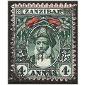 Zanzibar 1899 SG194 4a Myrtle Green Fine Used . ..