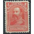 Newfoundland 1898 SG87 2c Scarlet heavy Mounted...