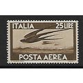 ITALY 1945 AIR 25L BROWN BARN SWALLOWS IN FLIGH...