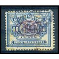 Used Revenue 40c N.Y. Stock Transfer Fine Just ...