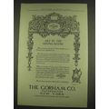1913 Gorham Silverware Ad - Art in the Dining Room