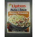 1996 Lipton Pasta & Sauce Chicken Primavera Ad