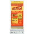 old Matchbook Cover - Frank Prox Company Inc., ...