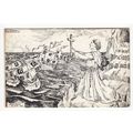 St Helier and the Pirates Jersey Postcard Viole...