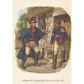 Hessischen German 1820 Postman Painting Postcard