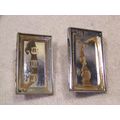 1967 CHRYSLER NEWPORT EMBLEMS #2839348 OEM PAIR