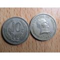 Uruguay 1953 10 Centesimos Coin