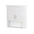White Bathroom Wall Cabinet Cupboard with Open ...