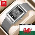 Gents Black Square Face Silver Stainless Steel ...