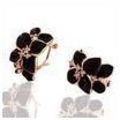 18K Rose Gold Plated Leaf Earrings