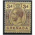 Grenada 1926 SG122 3d Purple/Yellow Mounted Min...