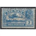 India 1929 SG221 3a Blue Fine Used . ..