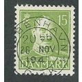 DEN 1942 15o 'KING CHRISTIAN X' FINE USED (EBID...