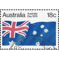 AUSTRALIA, FLAG, Australia Day, blue 1978, 18c, #4