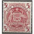 Australia 1949 SG224a 5/- Claret Mounted Mint .. .