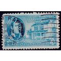 USA 1950 Indiana 3c Used Stamp.