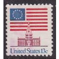 United States 1975 Flag over Independence Hall ...