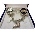Mens Cufflinks With Church Bible