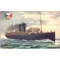 P&O SS MOOLTAN Tuck Oilette Postcard (9896)