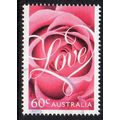 Australia 2014 Romance - Pink Rose 60c Sheet Used