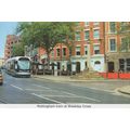 Nottingham Tram Bus at Weekday Cross Postcard